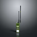 Military Green Weapon Communication Device With Long Antenna And Control Panel Features