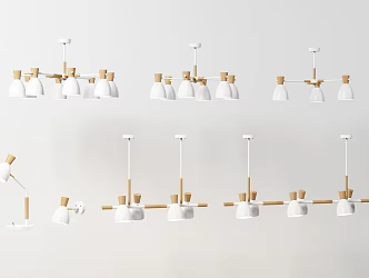 Nordic Lamp Combination 3d model