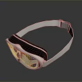 White Goggles With Colorful Lenses Black Frame And White Strap