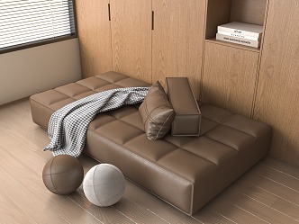 Modern sofa stool 3d model