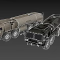 Two Large Military Tanker Trucks With Beige And Camouflage Truck Exterior Design