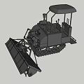 Heavy Duty Tracked Utility Vehicle With Canopy And Mechanical Work Equipment