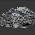 Natural Wood and Stone Decorative Piece with Layered Texture and Irregular Surface Design