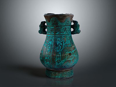 Chinese Bronze Ware Bronze Cultural Relics Shang Dynasty Cultural Relics Shang Dynasty Cultural Relics 3d model