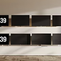 Modern LCD TV Display 3d model