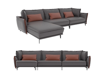 Modern Combination Sofa Corner Sofa 3d model