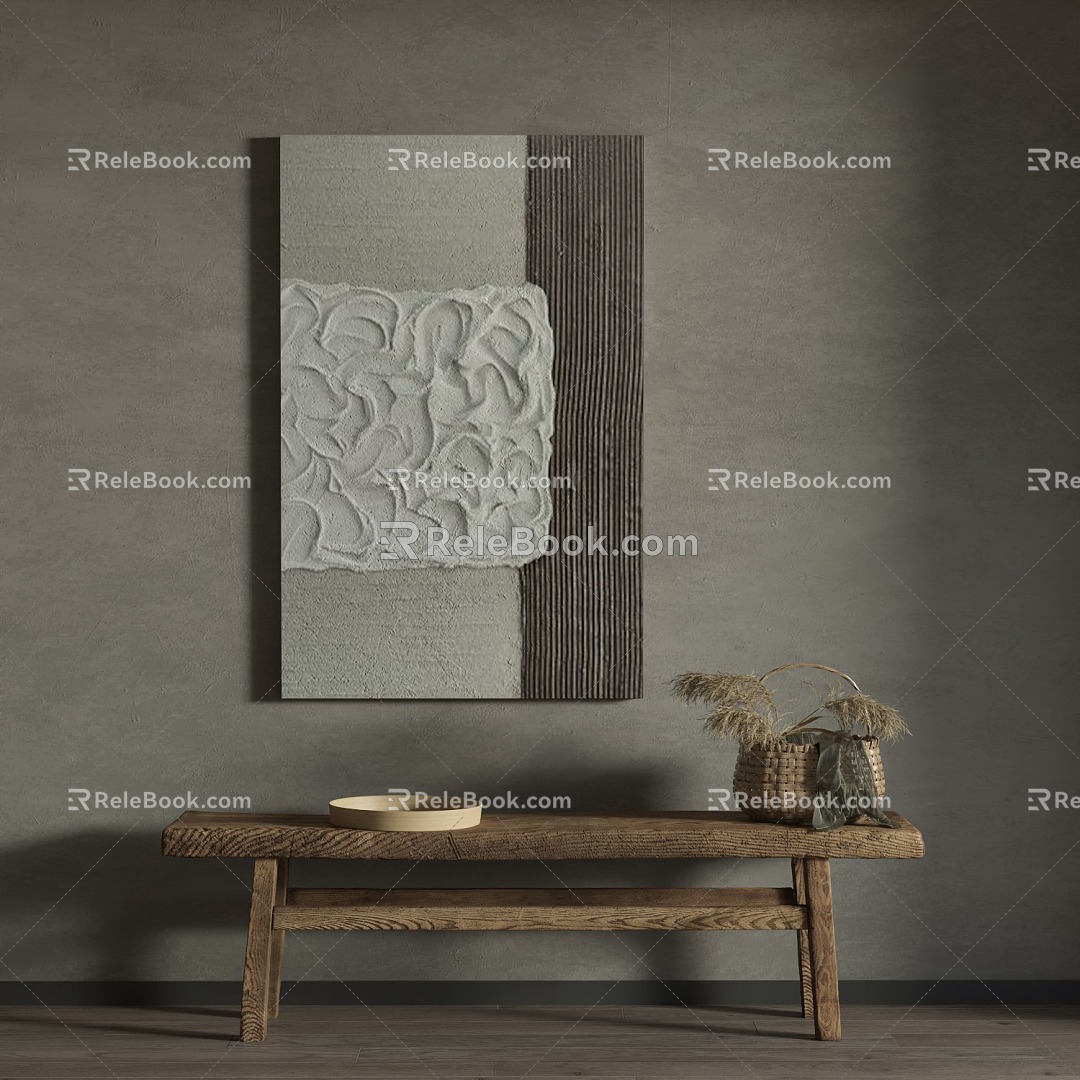 Quiet Wind Decorative Painting 3d model