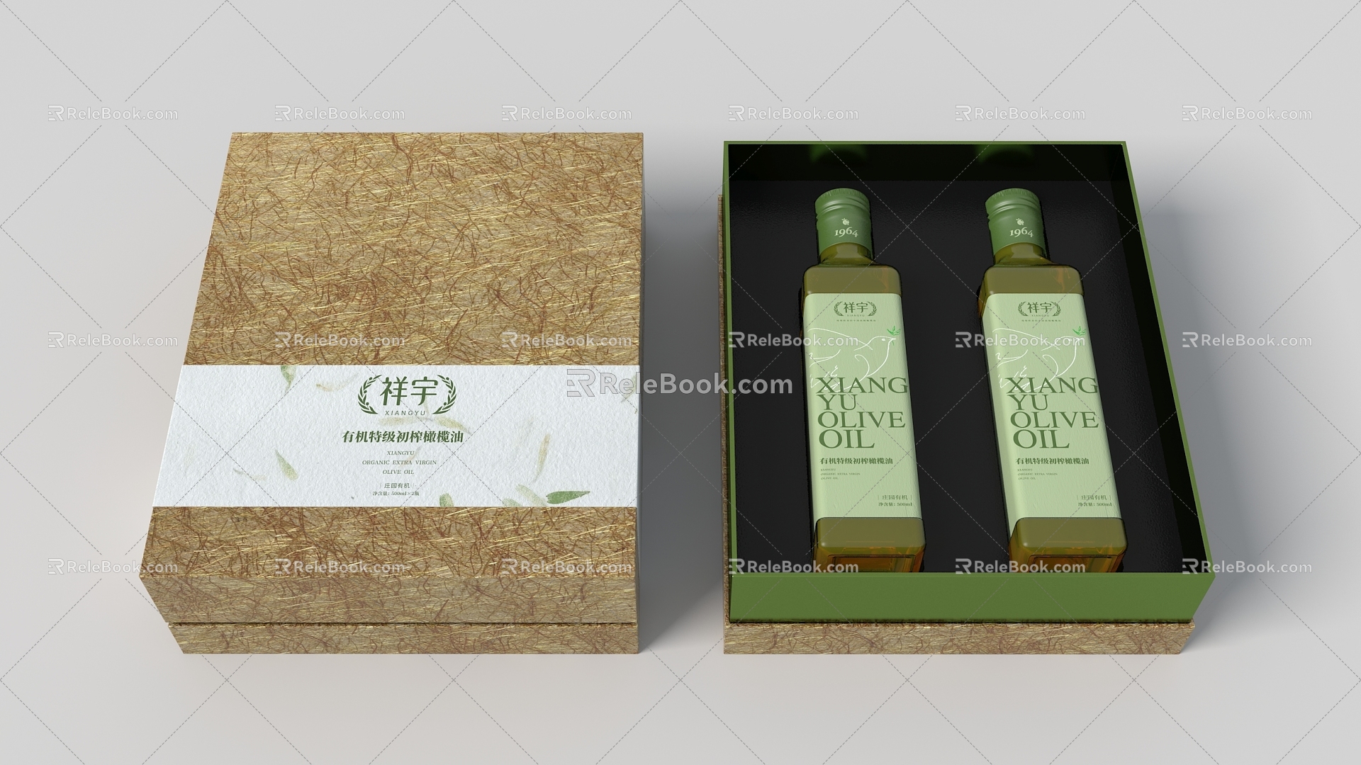 Olive oil packaging model