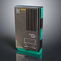 Industrial Commercial Equipment With Metal Casing Ventilation Slots And Control Panel
