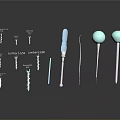 Organ And Hair Care Tools Featuring Landing Lifting CBD Products And Instruments
