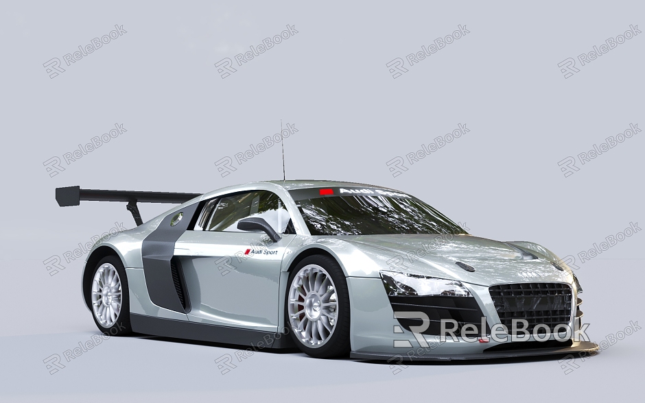 Grey Car sports car Audi R8 model