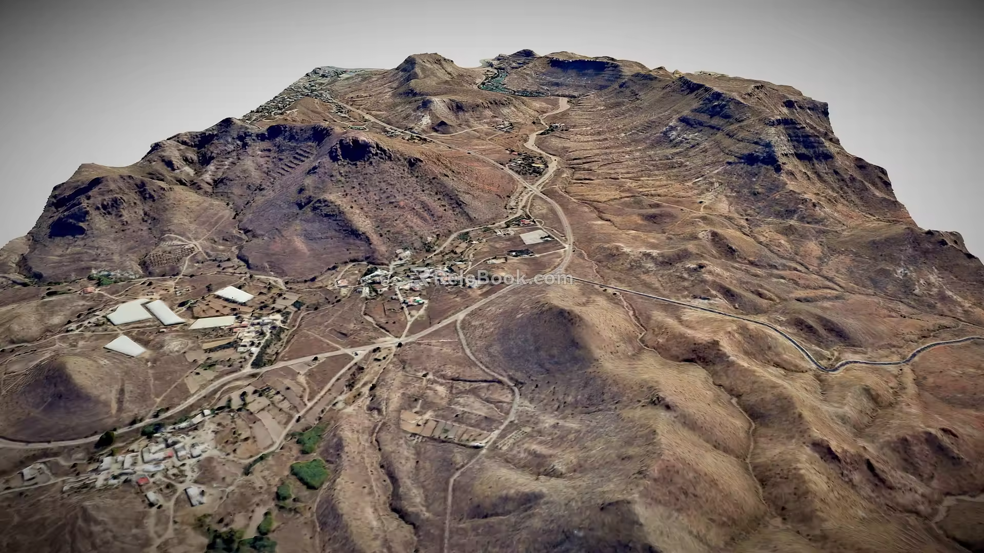 Terrain Mountain Peak Mountain Range Plateau Desert Cliff Geopark Terrain 3d model
