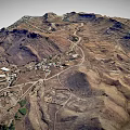 Terrain Mountain Peak Mountain Range Plateau Desert Cliff Geopark Terrain 3d model