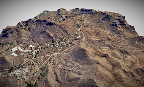 Terrain Mountain Peak Mountain Range Plateau Desert Cliff Geopark Terrain 3d model