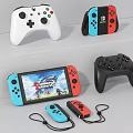 Modern gamepad game console controller 3d model