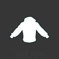 Gray Hoodie Featuring Hood And Pocket In Simple Design 3D Model Presentation