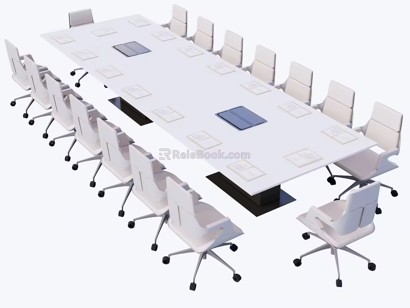 Modern Office Conference Table 3d model