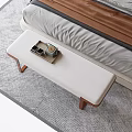 Modern Bed End Stool Bench Sofa Stool 3d model