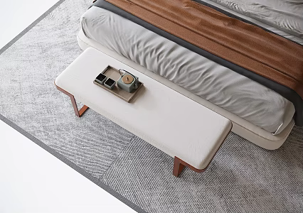 Modern Bed End Stool Bench Sofa Stool 3d model