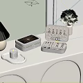Elegant Light Green Jewelry Box With Rings Earrings And Organized Compartments