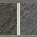 Textured Rock Background Wall With Vertical Divider And Warm Lighting On Wooden Floor