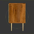 Mid Century Wooden Sideboard With Geometric Pattern Doors Drawers And Metal Legs