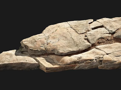 Natural Stone And Wood With Cracked Texture For Decorative Projects 3d model