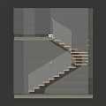 Modern Spiral Staircase With Glass Railing And Light Wood Steps In Interior Space