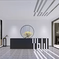 Elegant Piano Showroom Interior With Black Grand Piano White Piano Round Platform And Wooden Walls
