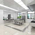 Modern Kitchen Canteen Kitchen 3d model