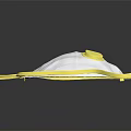 Protective White FFP2 Respirator Mask With Yellow Straps And Breathing Valve 2850V
