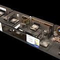 Modern Furniture Store Showroom With Multiple Beds Display And Interior Layout