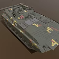 Ukrainian Army Tank BMP-2 Infantry Fighting Vehicle Armored Vehicle Reconnaissance Vehicle Armored Carrier Tracked Armored Vehicle Low Face Number Low Model Simple Model Game 3d model