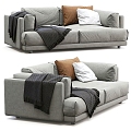 Double sofa sofa leisure sofa Flexform 3d model