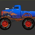 Modern all-terrain vehicle toy car 3d model
