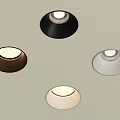 Modern Downlights and Spotlights with Black Brown White Beige Colors for Home Ceiling Lighting