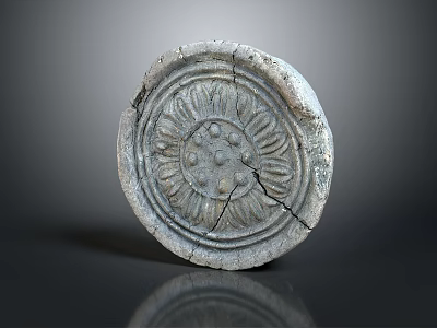Broken tiles, rubble, broken tiles, daily necessities 3d model