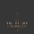 Elegant Classic Chandelier Furniture With Metal Frame And Candle Shaped Lights
