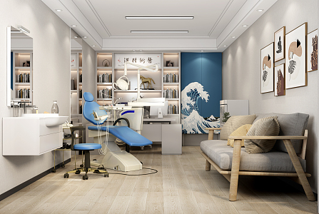 Modern Clinic Dental Clinic Medical Devices 3d model