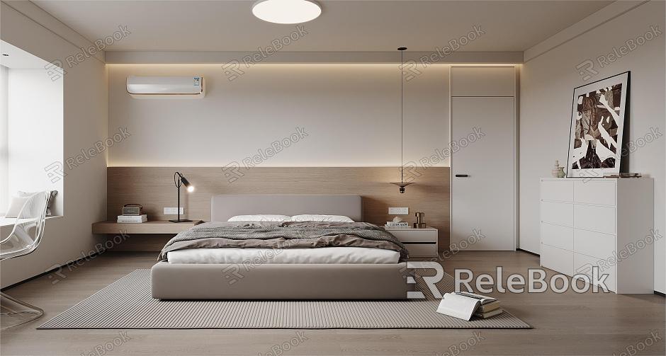 Modern Master Bedroom model