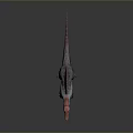 Realistic Spinosaurus Dinosaur Model With Red Pink Sail Standing Open Mouth Dark Background