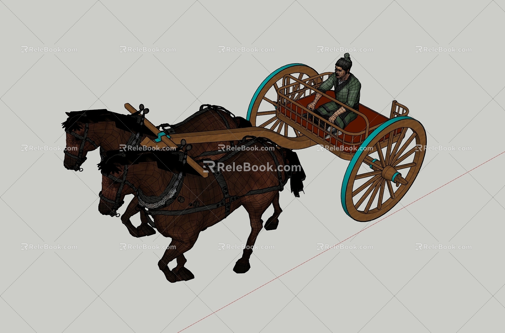 Chinese carriage model