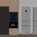 Refrigerator Double Door Refrigerator Three Door Refrigerator Double Door Refrigerator Smart Refrigerator 3d model