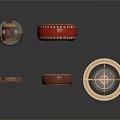 Traditional Household Decorative Drums And Ornamental Circular Crafts