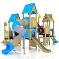 Slide Children's Slide Amusement Equipment Outdoor Slide Children's Combined Slide Outdoor Little Doctor Children's Amusement Equipment 3d model