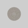 Modern Circular Wall Decor Composed of Small Elements with Central Hollow Design 3d model