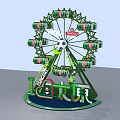 Coca-Cola Ferris Wheel Photo Spot With I Love Beijing And Colorful Decorations