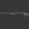 3D Model Industrial Metal Walkway Platform With Steel Components And Gray Structure