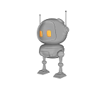 luminous robot 3d model