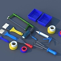 Hardware Tools Hardware Parts 3D Model 3d model